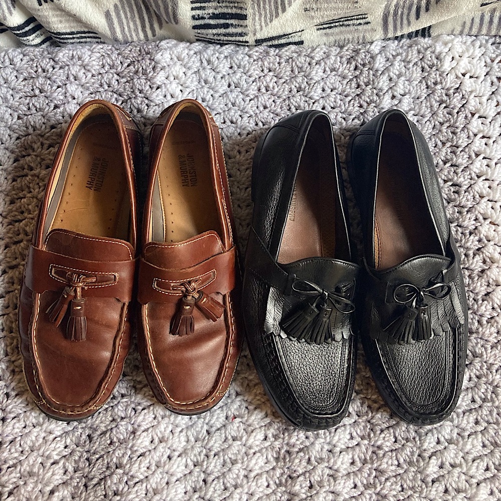 MENS JOHNSTON & MURPHY DRESS SHOE LOT